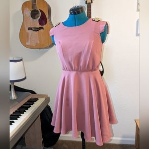 Swingy spiky A-line dress